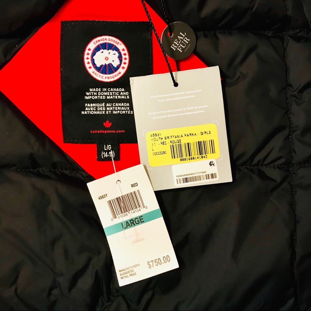 Canada Goose Youth Brittania Parka - Picture 9 of 15